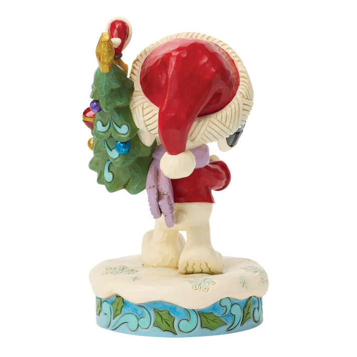 Disney Traditions kerstbeeld - Snoopy met kerstboom