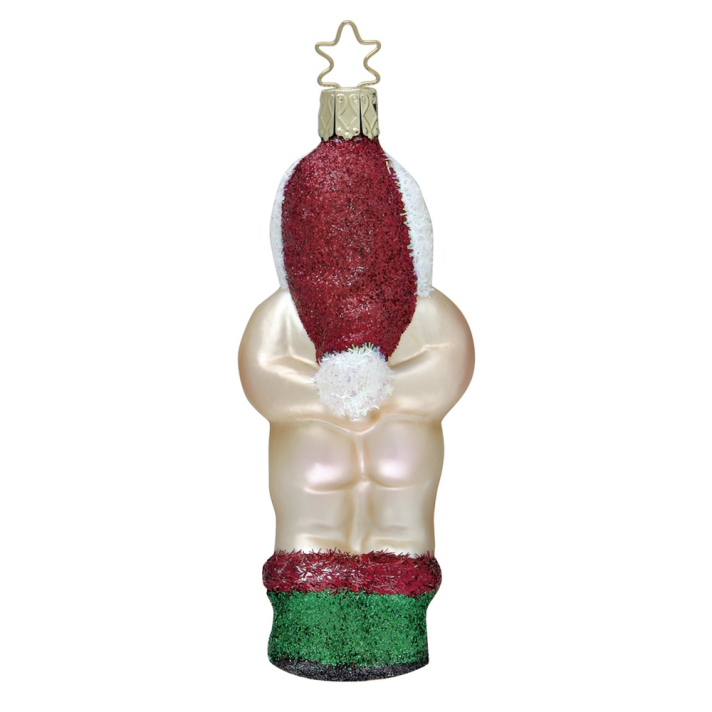 Inge Glas kerstornament - Naakte kerstman