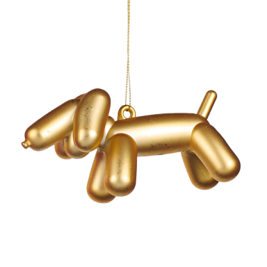 Goodwill kerstornament - Opblaas teckel - Paars