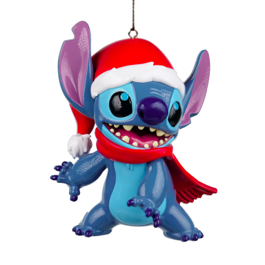 Disney© kerstornament - Stitch - Met kerstmuts