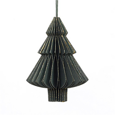 Only atural papieren honeycumb kerstbal - Kerstboom - Groen - 10cm