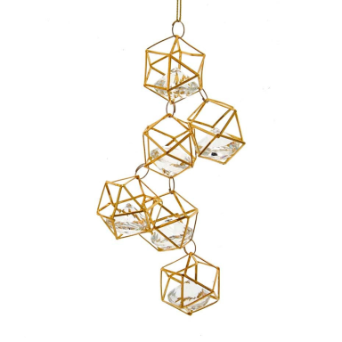 Kurt Adler kerstornament - Kubussen met steentje