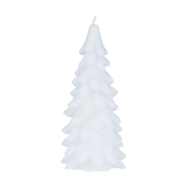 Kaars - Kerstboom - Wit - 12cm