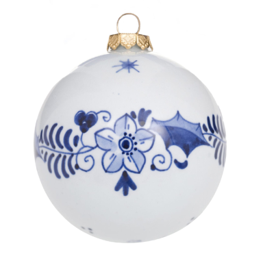 Royal Delft porceleinen kerstbal - 8cm