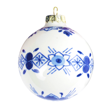 Royal Delft porceleinen kerstbal - 5cm