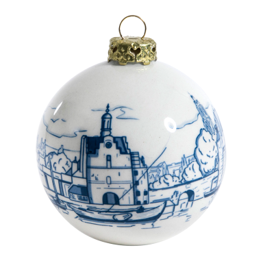 Royal Delft porceleinen kerstbal - Vermeer - 7cm