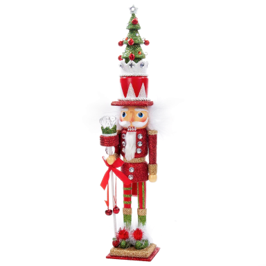 Kurt Adler notenkraker - Met scepter en kerstboom