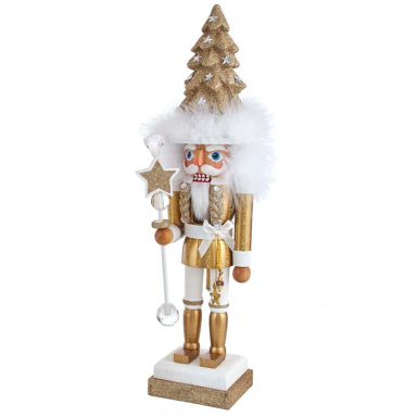 Kurt Adler notenkraker - Met kerstboom en scepter