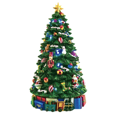 Muziekdoos - Kerstboom met LED