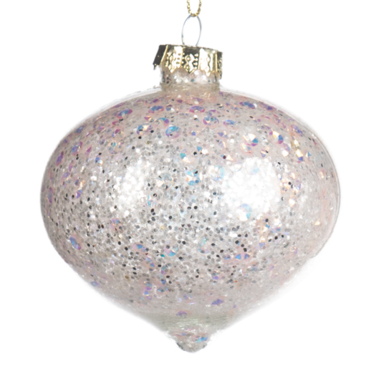 Goodwill kerstbal - Met glitters - 8 cm