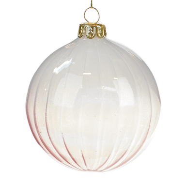 Goodwill kerstbal - Roze verloop - 8 cm