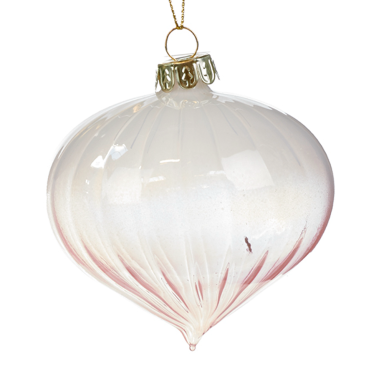 Goodwill kerstbal - Roze verloop - 8 cm