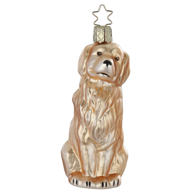 Inge Glas kerstornament - Golden Retriever