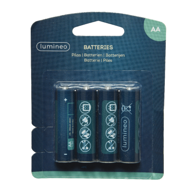 Lumineo batterijen - AA - Set van 4