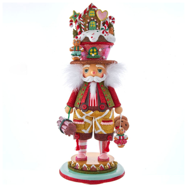 Kurt Adler notenkraker - Met gingerbread huis en LED lamp