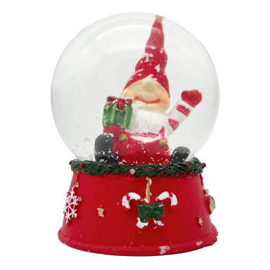 EDG sneeuwbol - Met gnome en cadeau