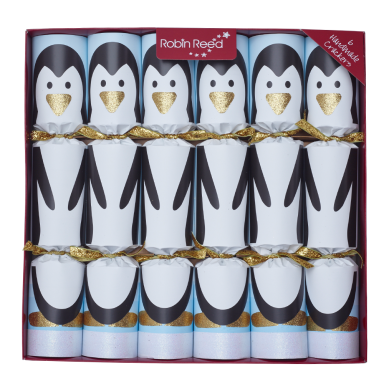 Christmas cracker - Racing pinguin - Set van 6