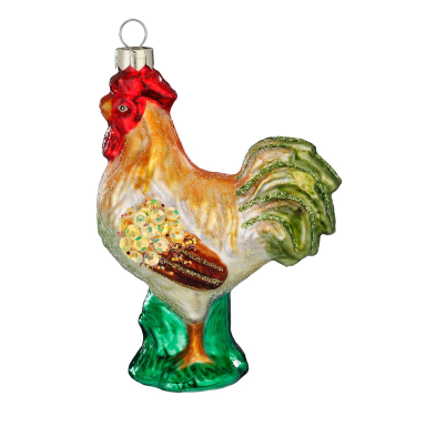 Inge Glas kerstornament - Haan