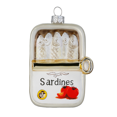 Holly & Jolly kerstornament - Sardines in blik