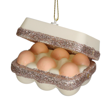 HD Collection kerstornament - Doosje eieren