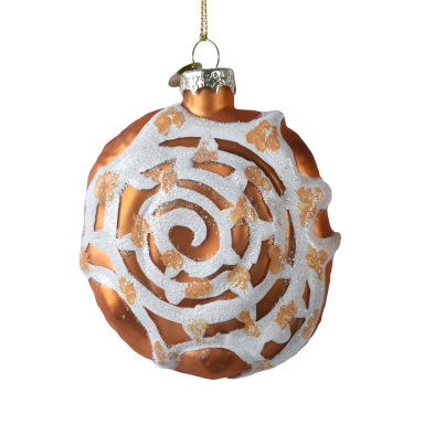 Decoris kerstornament - Koffiebroodje