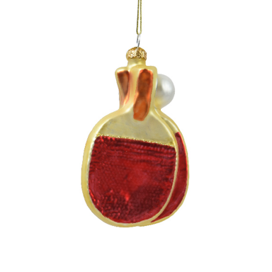 Decoris kerstornament - Tafeltennisbatjes