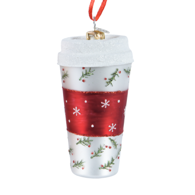 Decoris kerstornament - Koffiebeker