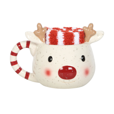 Something Different kerstmok - Rendier - Met sokken