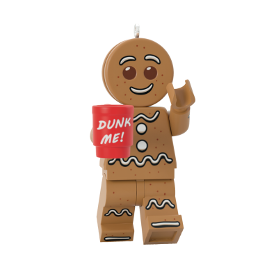 Hallmark kerstornament - Lego minifig - Gingerbread