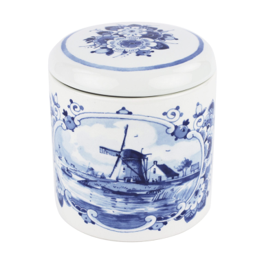 Royal Delft voorraadpot - Met molen