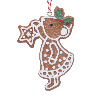 Gisela Graham kerstornament - Gingerbread muis