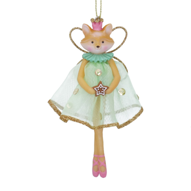Gisela Graham kerstornament - Ballerina - Vos