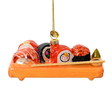 Decoris kerstornament - Sushi plate
