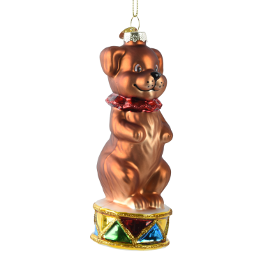 Decoris kerstornament - Circus hond