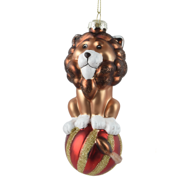 Decoris kerstornament - Circus leeuw