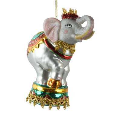 Decoris kerstornament - Circus olifant