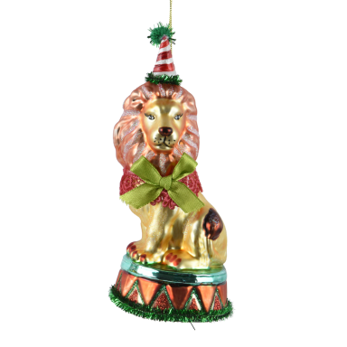 Decoris kerstornament - Circus leeuw