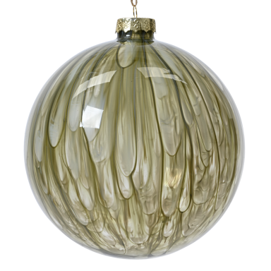 Decoris kerstbal - Rozemarijn - 15cm