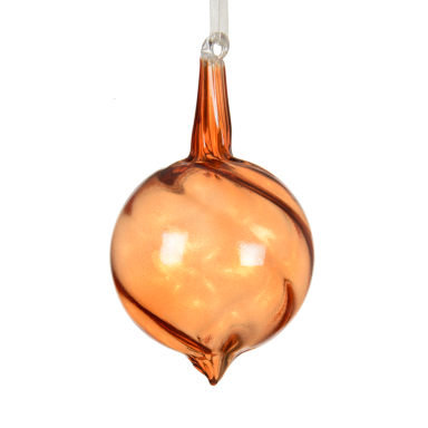 Decoris kerstbal - Met swirl - 8cm