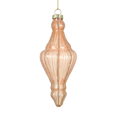 Decoris kerstpegel - Met glitters - 15cm