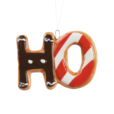 Decoris kerstornament - Ho Ho Ho