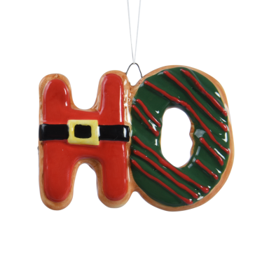 Decoris kerstornament - Ho Ho Ho