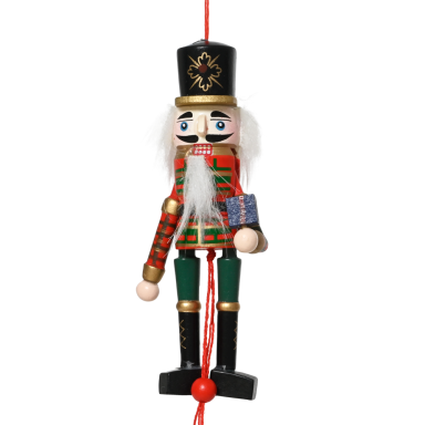 Decoris kerstornament - Notenkraker - Trekpop