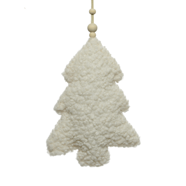 Decoris kerstornament - Kerstboom - Pluche