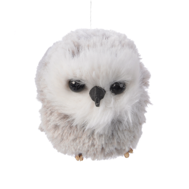 Decoris kerstornament - Uil - Pluche