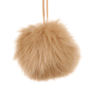 Decoris kerstbal - Pluche