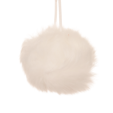 Decoris kerstbal - Pluche