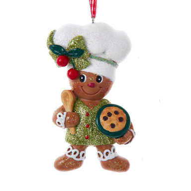 Kurt Adler kerstornament - Gingerbread poppetje als bakker