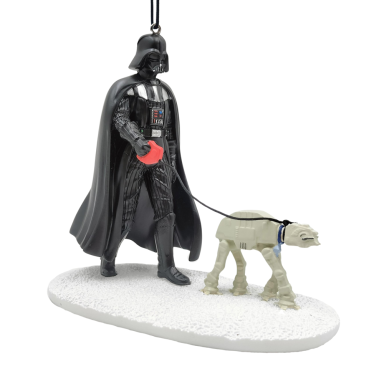 Star Wars kerstornament - Darth Vader met AT-AT