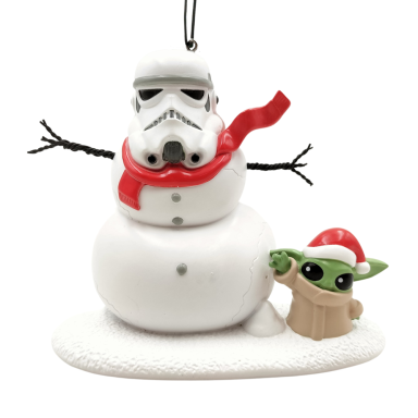 Star Wars kerstornament - Stormtrooper met Grogu